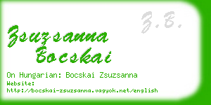 zsuzsanna bocskai business card